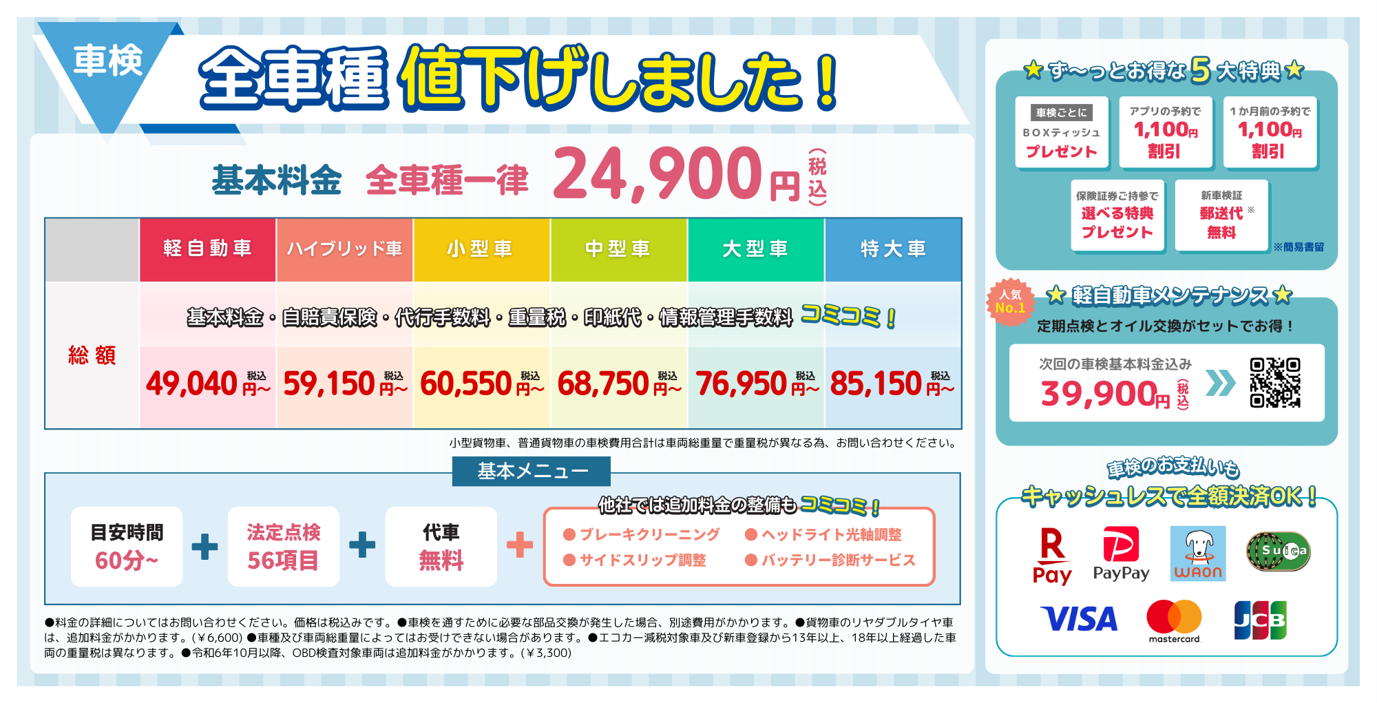 車検料金